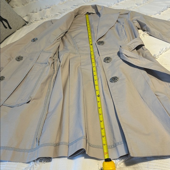 CAbi Light Gray Trench Coat - Picture 6 of 7